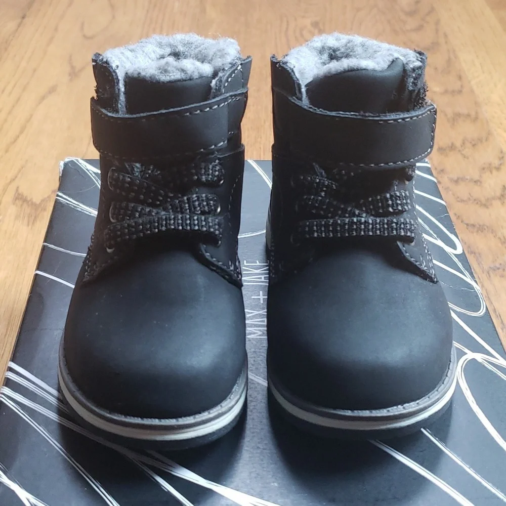 Kids Lil Luke Boot Black Max + Jake Toddler Size 5